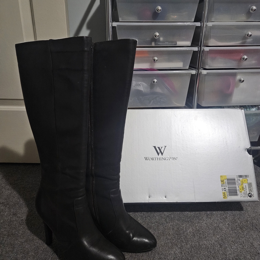 Worthington Women's Black Knee-High Boots